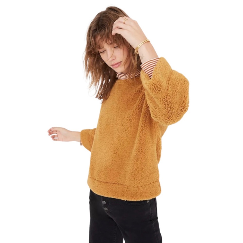 Madewell Superfurry Top, Size Large